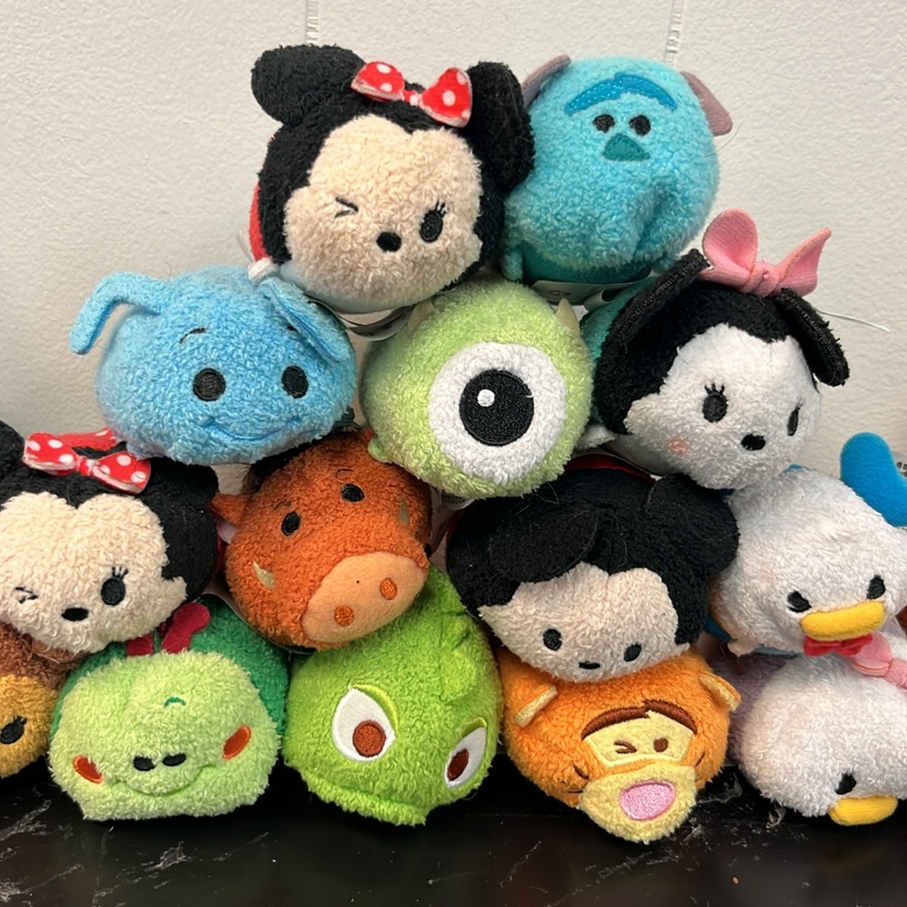 Disney Multicolor Tsum Tsum Plush Stackable Character Set